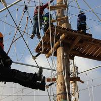 Lekotin Air Trailin varrella seikkailija kohtaa monenlaisia haasteita.