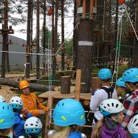 Harjoitusradalla Seikkailupuisto Huimassa