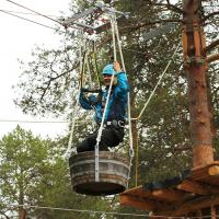 Tynnyrikyyti Seikkailupuisto Huimassa